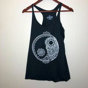 Yin Yang grey tank size medium